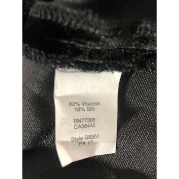 Madewell Women's Ruffle Velvet Mini Dress Size XS Black $145 - Picture 11 of 12